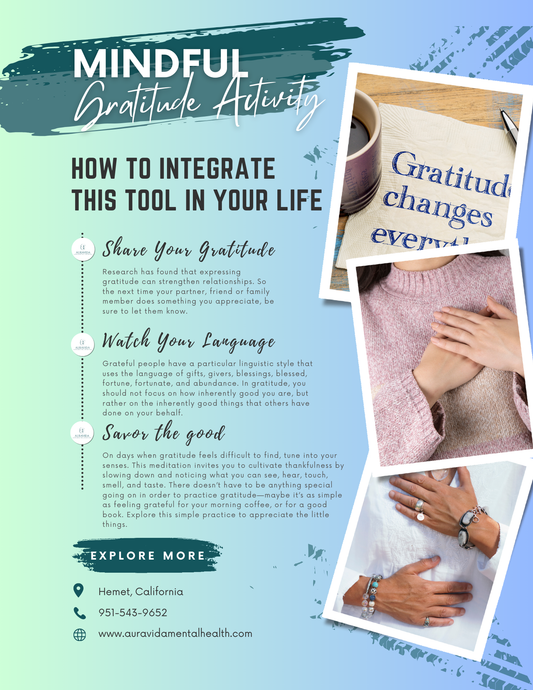 Mindfulness Gratitude Activity