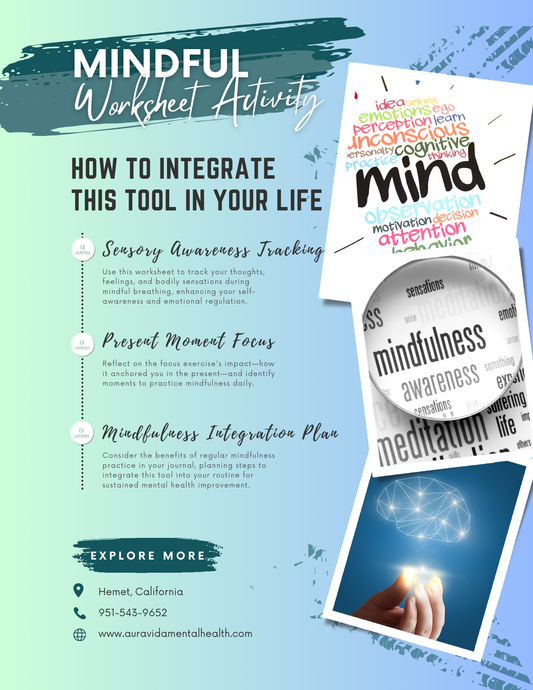 Mindfulness Worksheet Activity